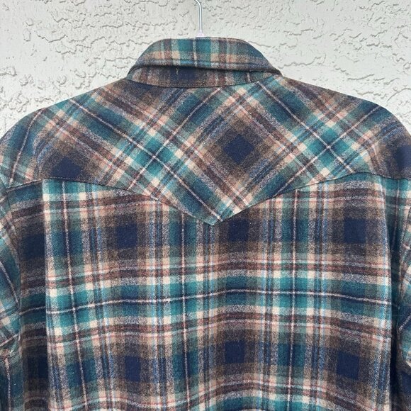 Pendleton Shirt Men's Large Long Board Work Wool Flannel Western Preppy Cowboy - Picture 4 of 12